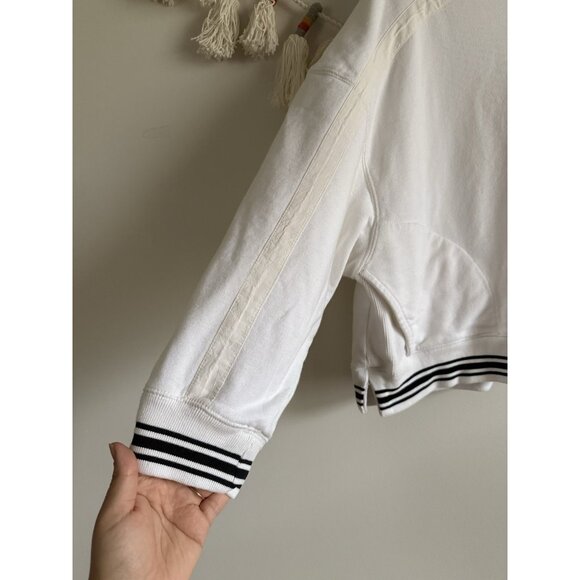 Free People Movement Best Of Pullover White Varsity Oversized Sporty Preppy XS - Picture 6 of 11
